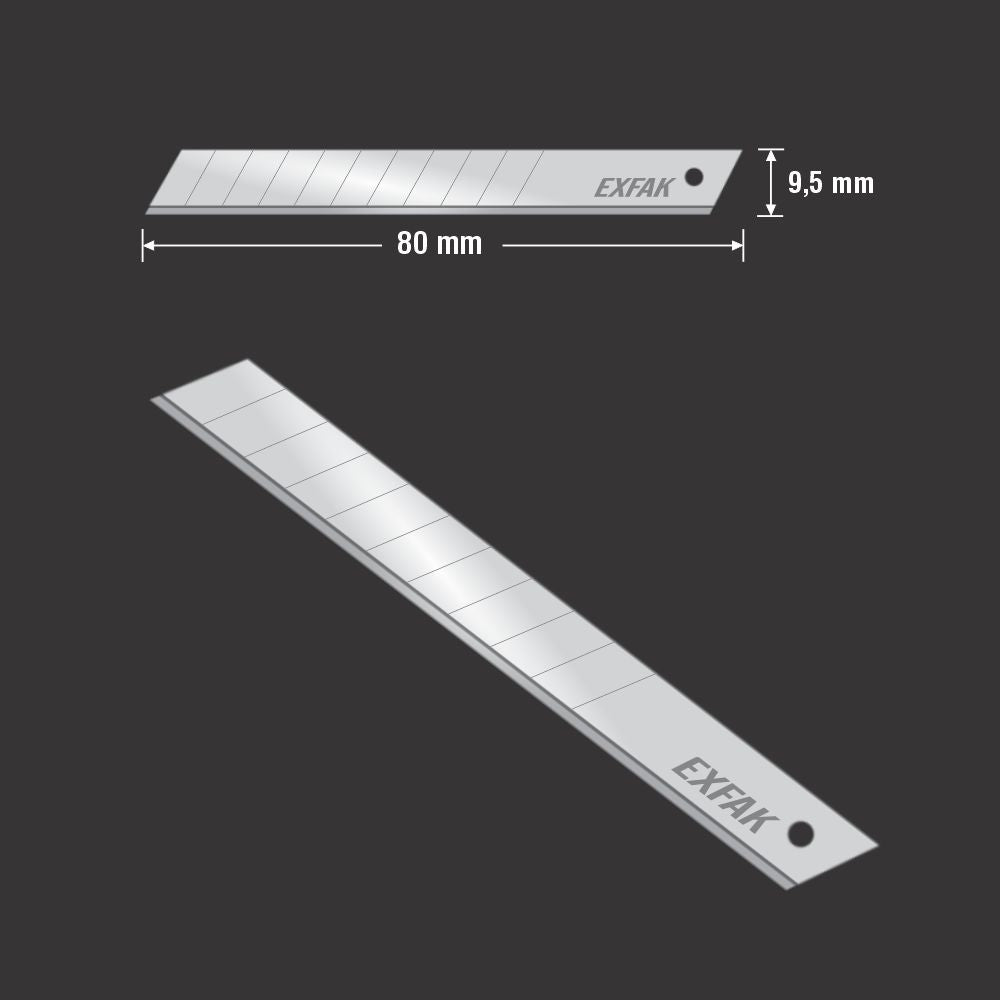 LAMINA PARA ESTILETE ACO CARBONO 2-061 45 XIUN EXFAK