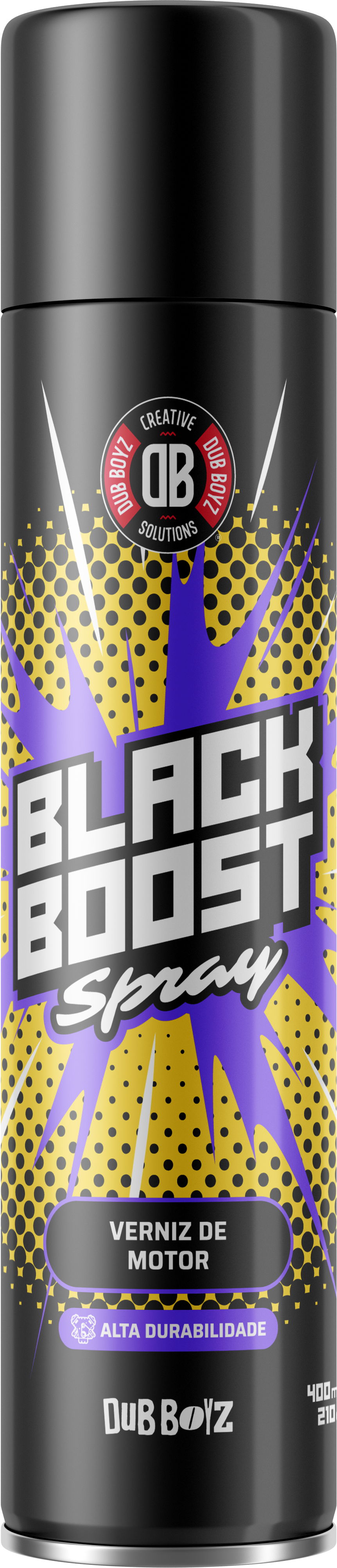 BLACK BOOST SPRAY VERNIZ PARA MOTOR 400 ML DUB BOYZ