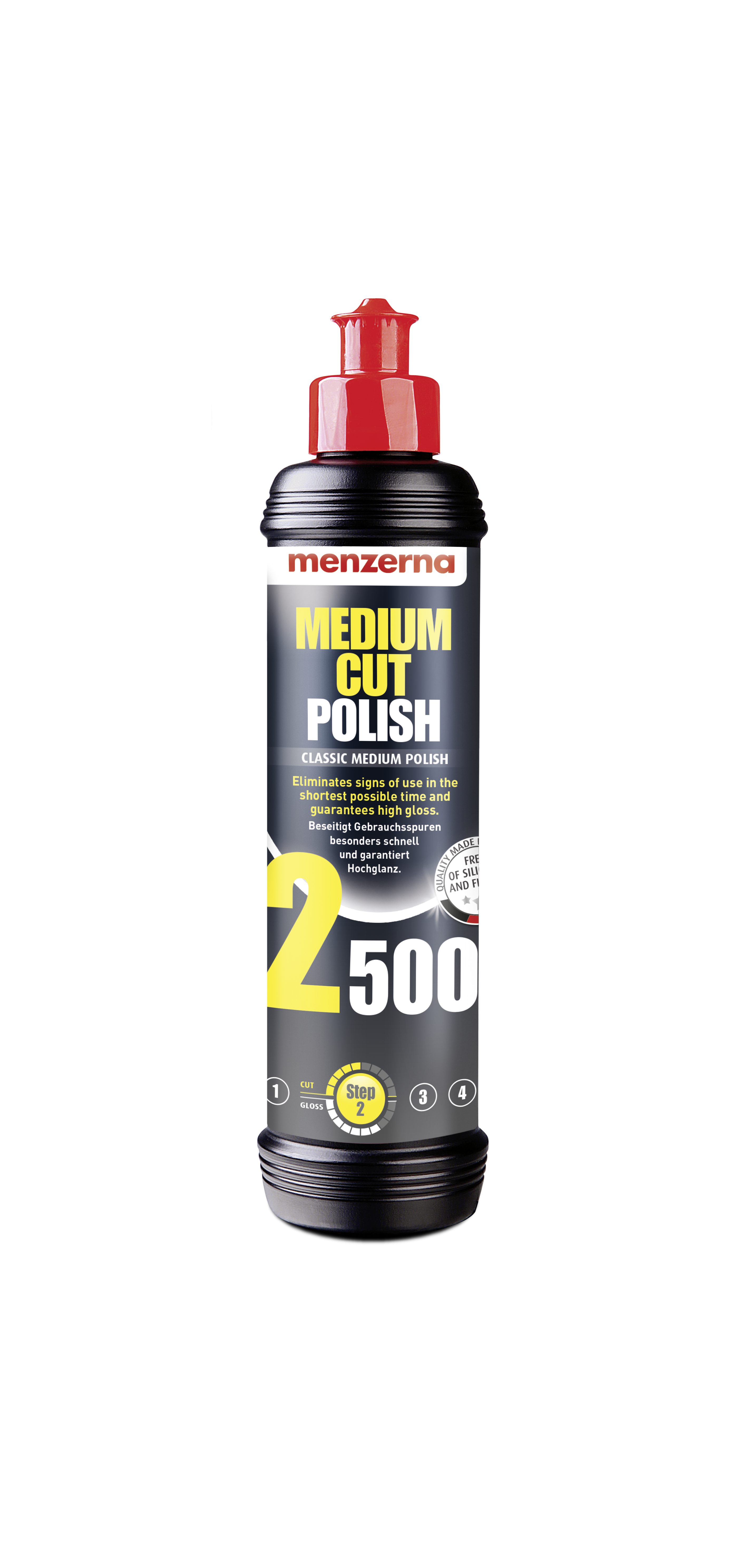 MEDIUM CUT POLISH 2500 COMPOSTO DE REFINO 250ML MENZERNA