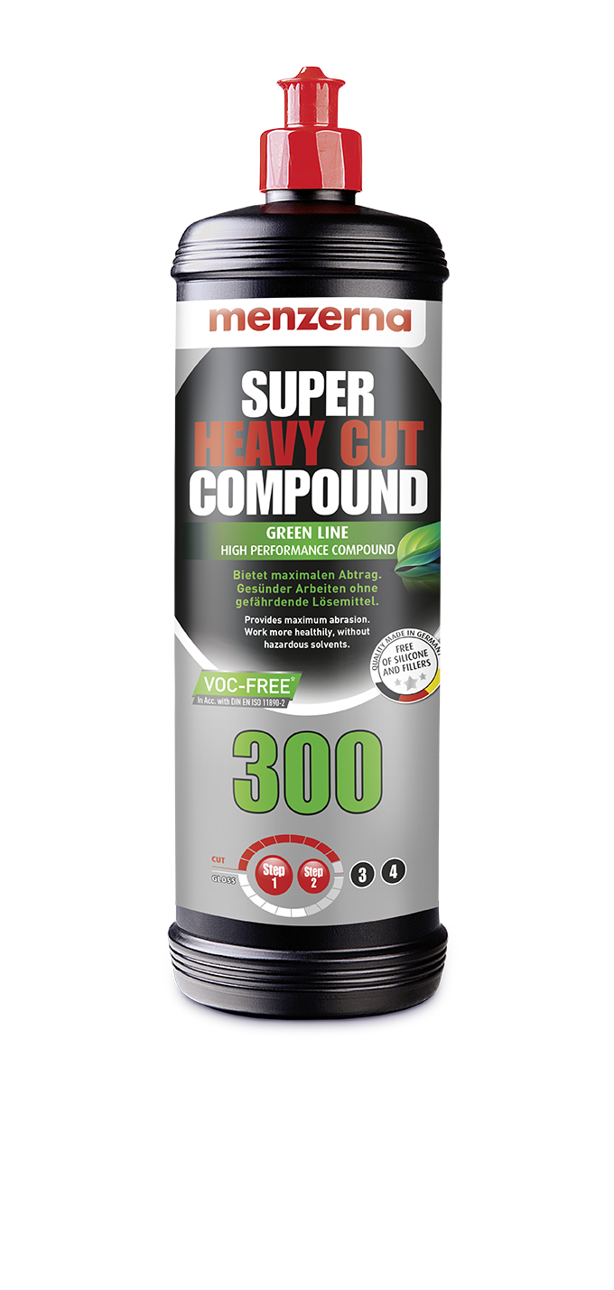 SUPER HEAVY CUT COMPOUND 300 GREEN LINE COMPOSTO DE CORTE 1L MENZERNA
