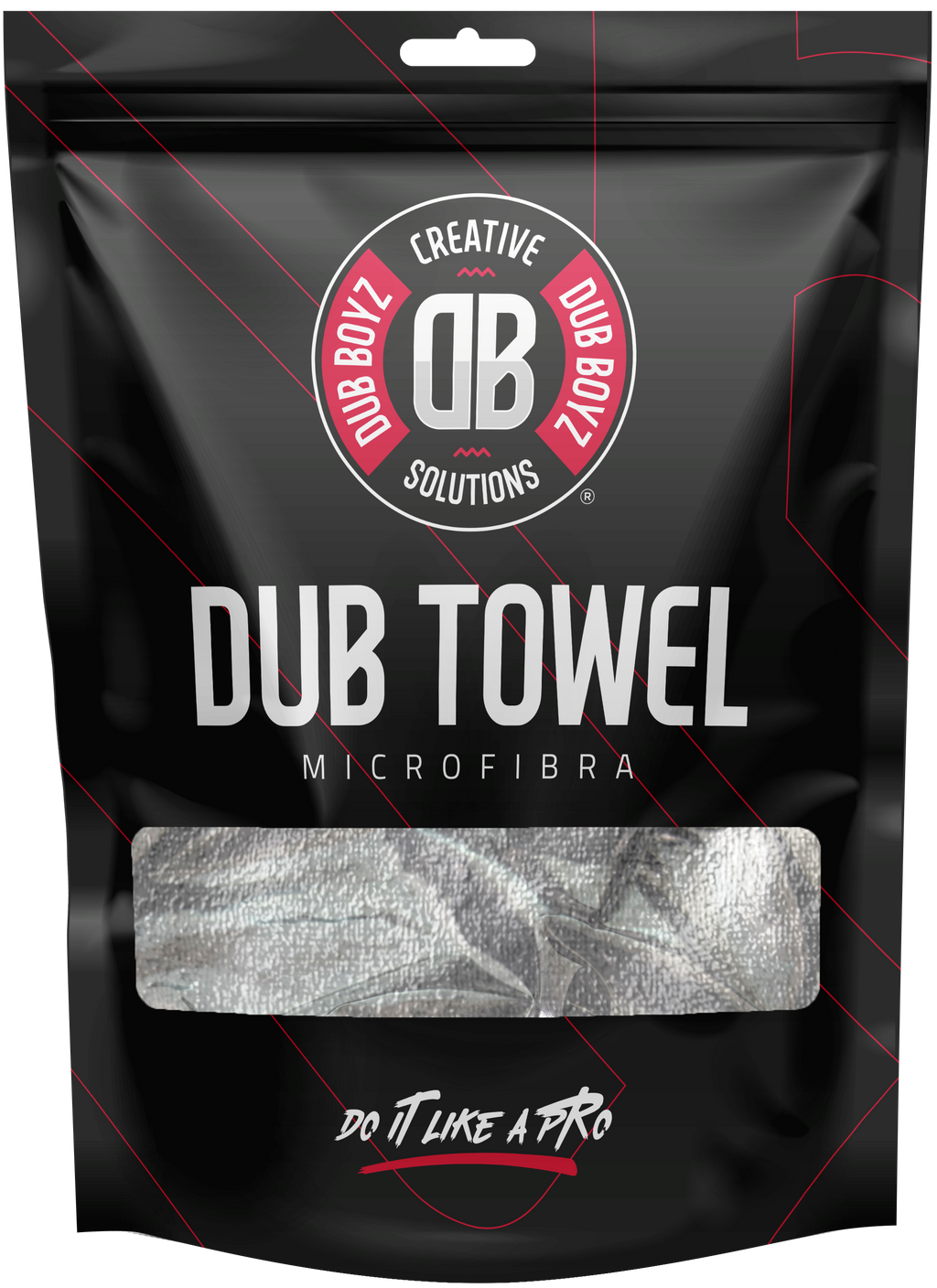 TOALHA DE MICROFIBRA DUB TOWEL CINZA 350 GSM 40X40 DUB BOYZ