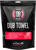 TOALHA DE MICROFIBRA DUB TOWEL VERMELHA 350 GSM 40X40 DUB BOYZ