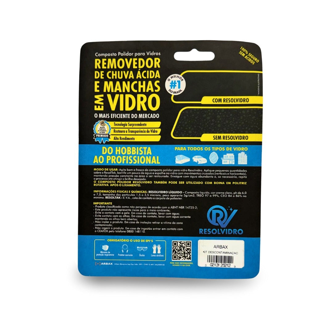 KIT DESCONTAMINACAO RESOLVIDRO