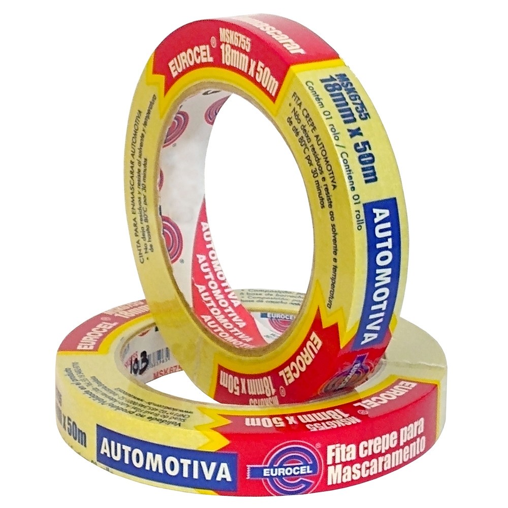 FITA ADESIVA MSK6755 AMARELA EUROCEL